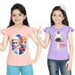 Girl's Cotton Sleeve T-shirt 2 Set (3 Years - 9 Years)