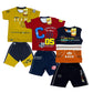 Boy's Cotton Sleeve T-shirt with Shorts 3 Set (3 Years - 9 Years)