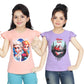 Girl's Cotton Sleeve T-shirt 2 Set (3 Years - 9 Years)