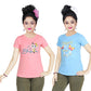 Girl's Cotton Sleeve T-shirt 2 Set (3 Years - 9 Years)