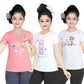 Girl's Cotton Sleeve T-shirt 3 Set (3 Years - 9 Years)