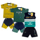 Boy's Cotton Sleeve T-shirt with Shorts 3 Set (3 Years - 9 Years)