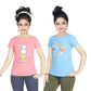 Girl's Cotton Sleeve T-shirt 2 Set (3 Years - 9 Years)