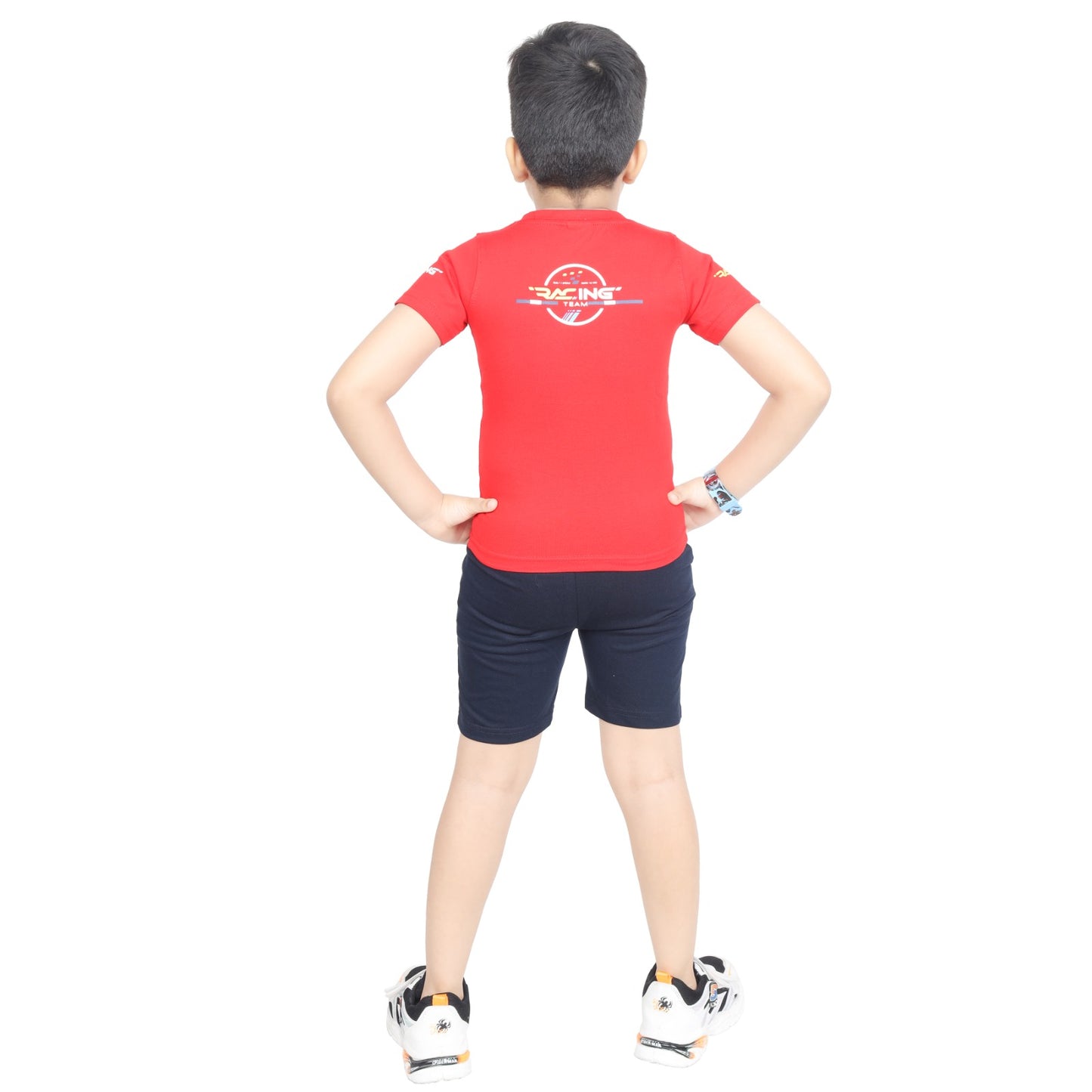 Toddler Boy's Cotton Short Half Sleeve T-Shirt and Short Combo Set (4 - 7 Years)