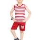Toddler Boy's Cotton Sleeveless T-Shirt and Short Combo Set (6 Months - 8 Years)