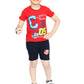 Toddler Boy's Cotton Short Half Sleeve T-Shirt and Short Combo Set (4 - 7 Years)