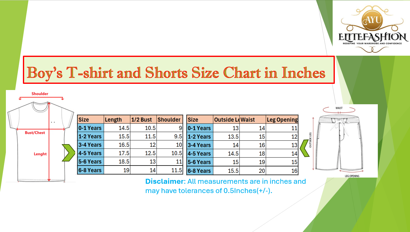 Toddler Boy's Cotton Short Half Sleeve T-Shirt and Short Combo Set (4 - 7 Years)