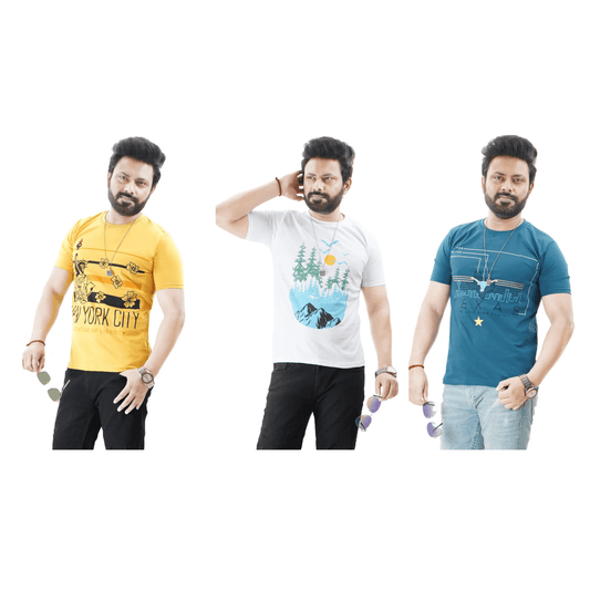 Men’s Short Sleeve Cotton Combo